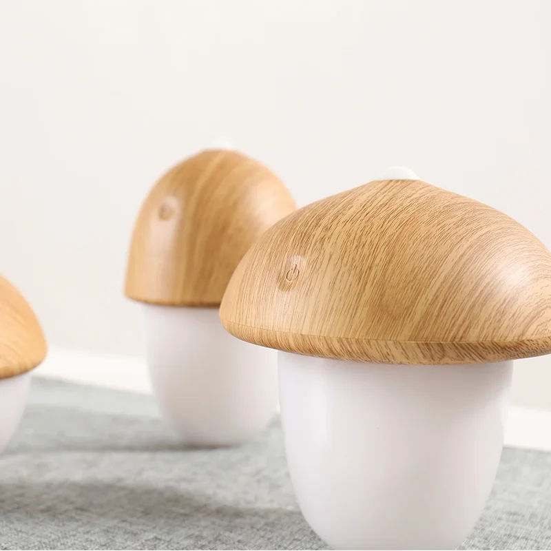 Декоративная настольная лампа USB перезаряжаемая Грибная оливковая желудь