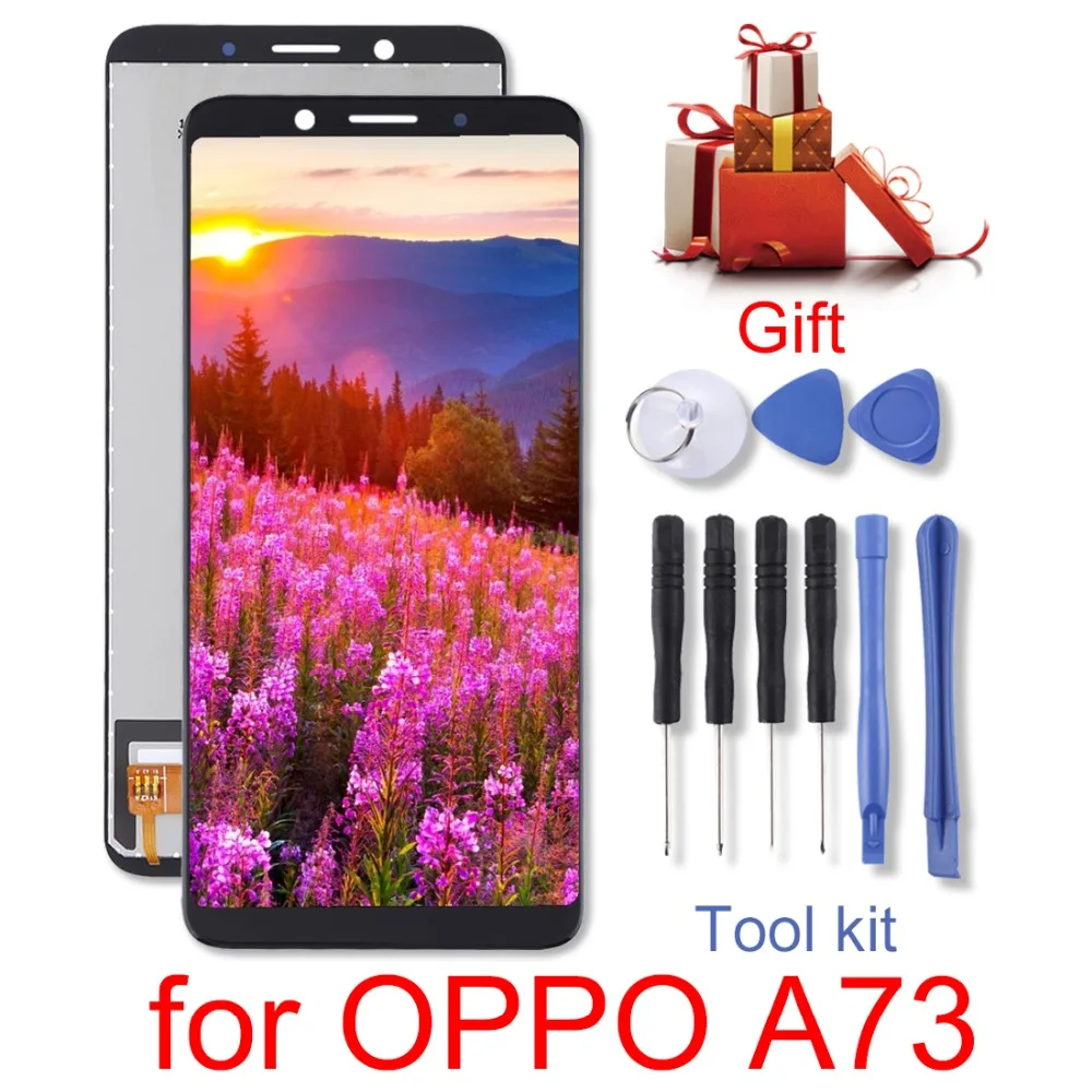 H новый ЖК экран и дигитайзер в сборе для OPPO A73 запчасти repari|Экраны мобильных