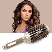 ceramic aluminium professional tangle hair comb round hair brush hairbrush hairdressing combs for salon barber styling tools