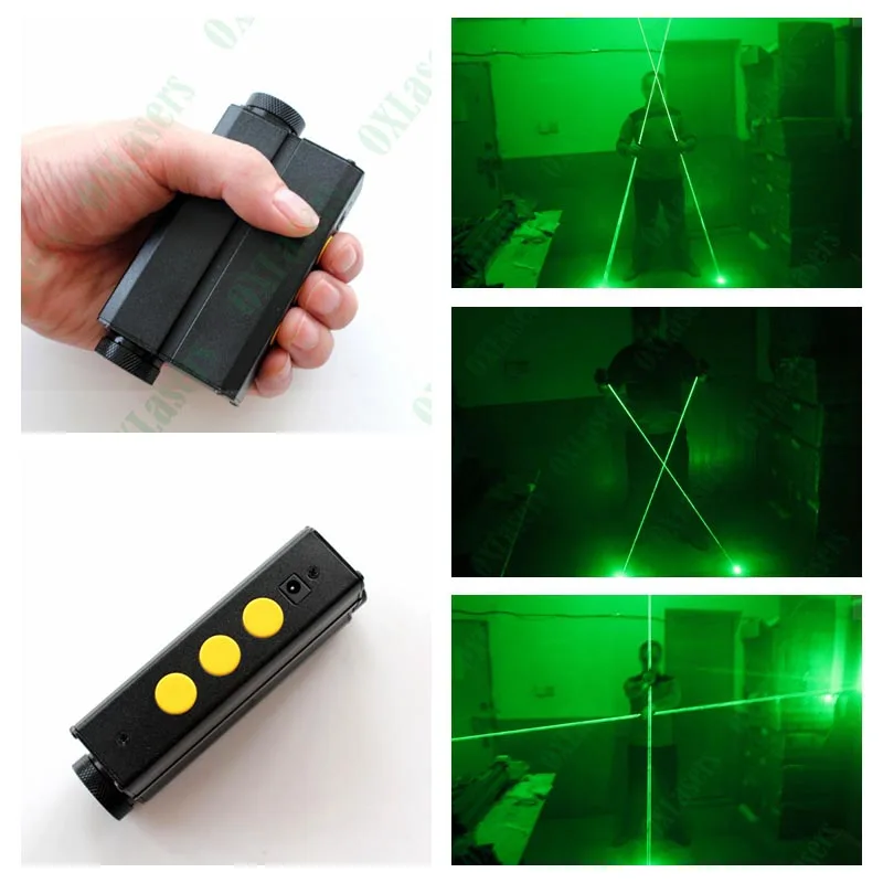 Лазерный указатель OXLasers зеленый лазерный с двумя головками для dj вечерние