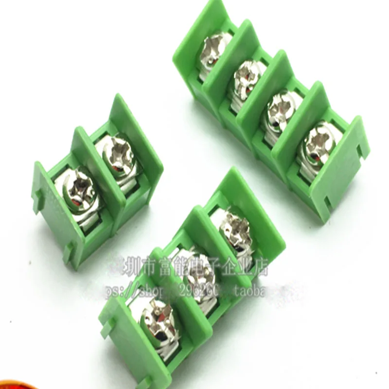 Клеммная колодка 10 шт./лот MG/DG/KF7.62 2P 3P 4P блок питания 7 62 мм 300 в 20 А|Клеммные колодки|