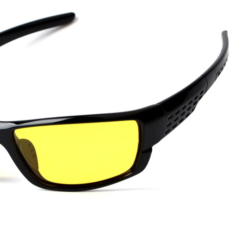 Очки с желтыми стеклами ночного видения черная оправа антибликовые очки для