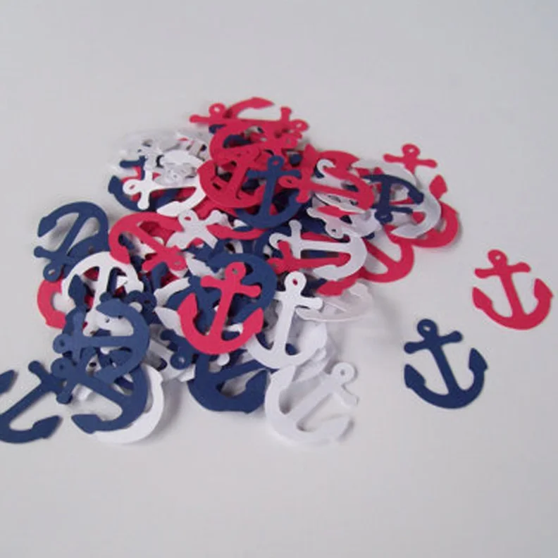 100 шт конфетти якорь морской пляж тема свадьба детский душ день рождения партии