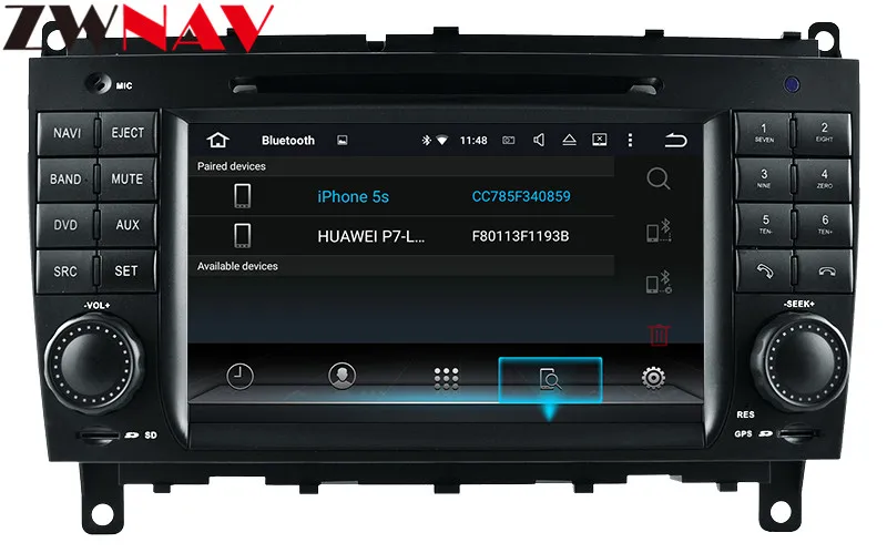 4+ 32GB Android 9,0 автомобильный dvd-плеер gps головное устройство для Mercedes Benz CLK W209 2006-2012 CLS W219 2004-2008 Мультимедиа Стерео 8 ядер