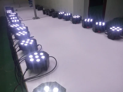4 шт. этап Освещение RGBW 7*12 Вт LED PAR свет DMX512 управления звуком красочный этапа для