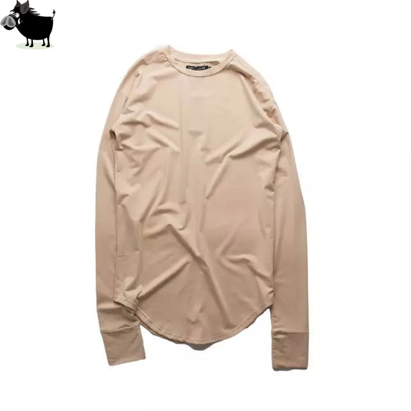 

Man Si Tun Fashion Men Extended T shirt Longline Hip Hop Tee Women 100% Cotton Bieber Swag Clothes Harajuku Rock Tshirt Homme