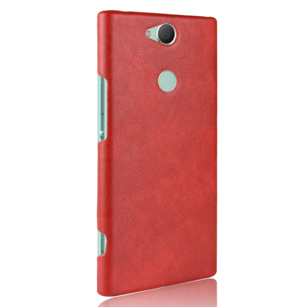 Роскошный Litchi чехол для sony Xperia XA2 Plus XA2Plus XA2+ чехол H3413 H4413 H4493 кожаный ПК жесткий защитный чехол для задней панели телефона