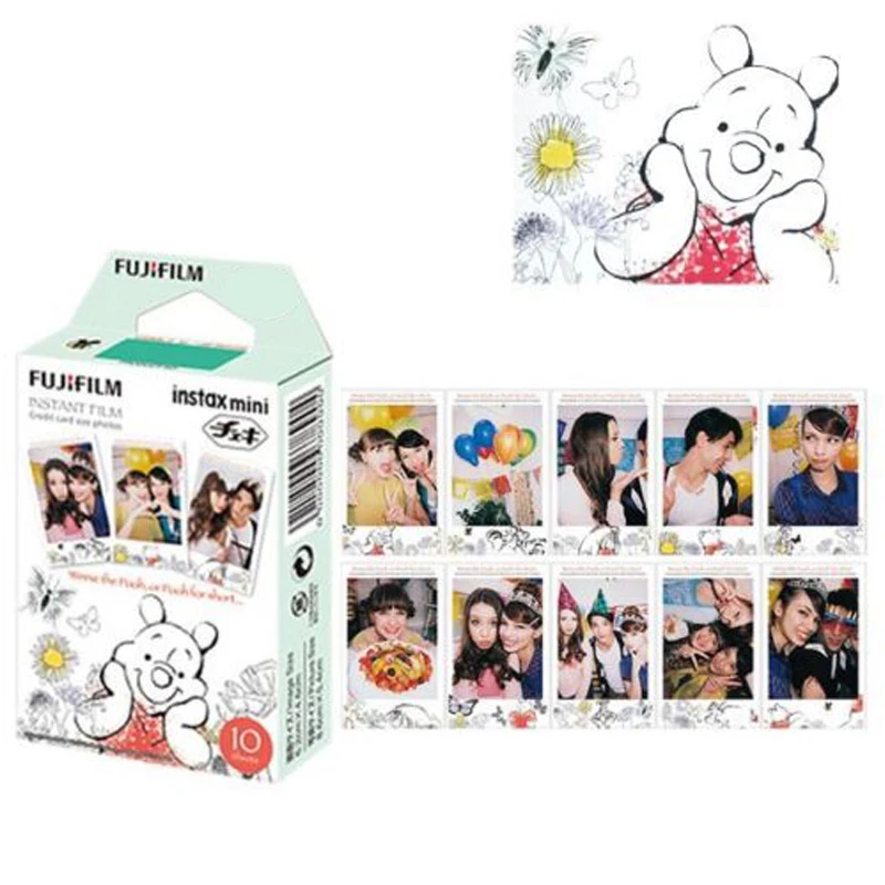Для Fuji Fujifilm Instax Mini 8 пленка Винни Медведь 10 шт. мгновенная фотобумага для Fujifilm Mini 8 7 s 25 50 s 90 камера SP-1