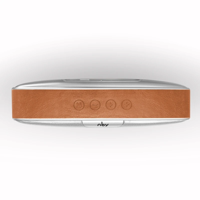 Brown NBY 3040 портативный Bluetooth динамик беспроводной динамик s со стереозвуком и усиленным басом Встроенный микрофон TF карта для ноутбука телефона - Цвет: Brown