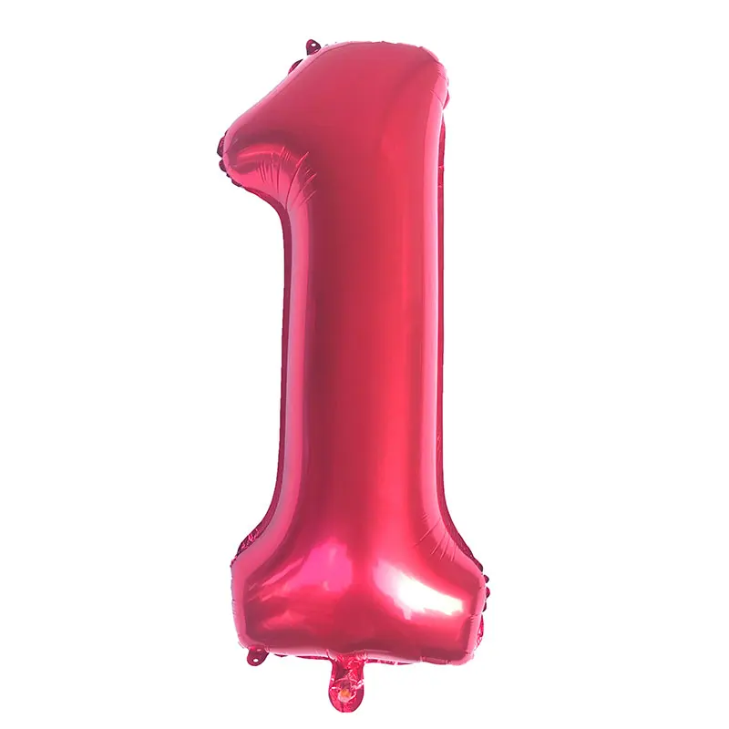 40 дюймовый большой номер 1 Гелиевый шар фольга globos Свадьба годовщина день
