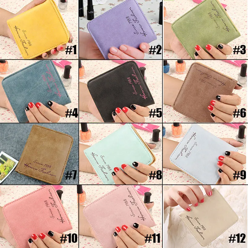 Новый твердый винтажный Матовый Модный женский кошелек из искусственной кожи