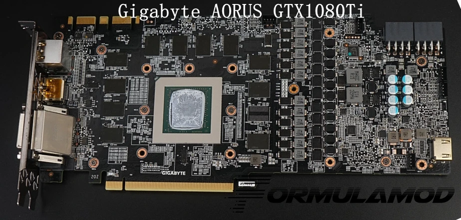 Курган BS-GIX1080T-PA, производительность, Никелированное покрытие 2,0 5v 3pin полное покрытие Графика карты водяного охлаждения блока для Gigabyte AORUS GTX 1080ti Xtreme Edition