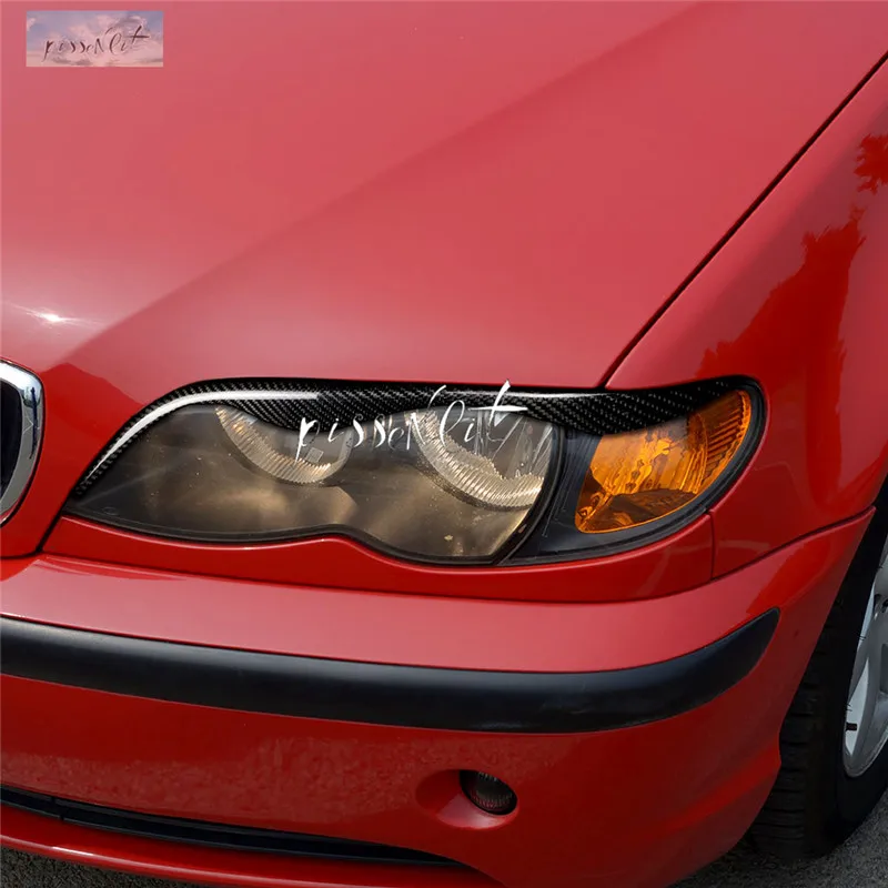 Аксессуары для стайлинга автомобиля настоящие Углеродные волоконные фары Брови