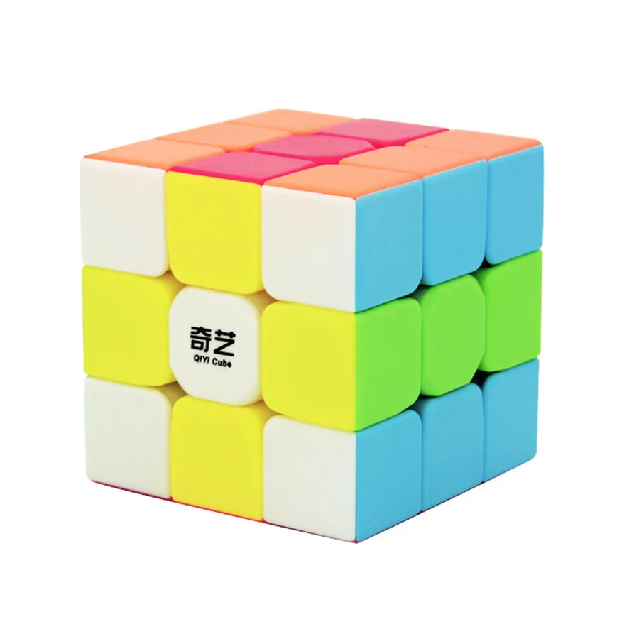 Воин W 3x3x3 Stickerless скорость волшебный куб головоломка игрушки головоломка 3D IQ игра ультра-гладкая 3x3 Qiyi 3*3*3 многоцветная