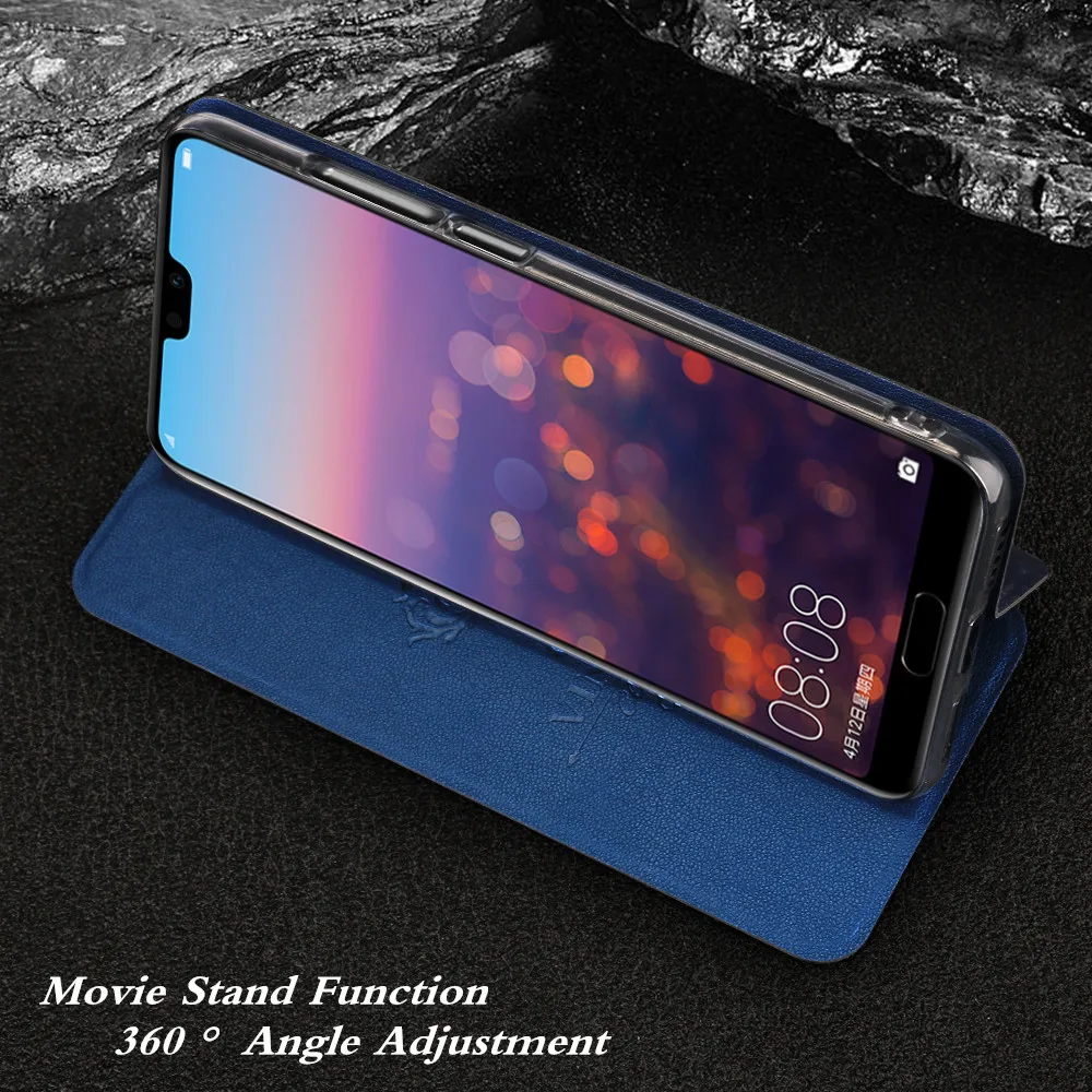 MOFi оригинальный флип чехол для Huawei P20 мягкий lite искусственная кожа Ascend Pro Чехол