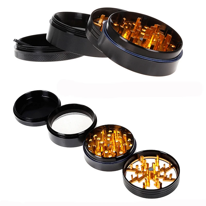 63 мм Роскошная четырехслойная Подарочная шлифовальная машина курительная