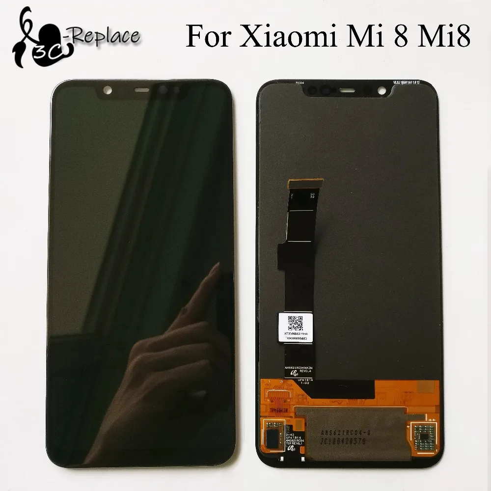Оригинальный черный ЖК дисплей Supor AMOLED / OLED 6 2 дюйма для Xiaomi Mi 8 Mi8 сенсорный экран