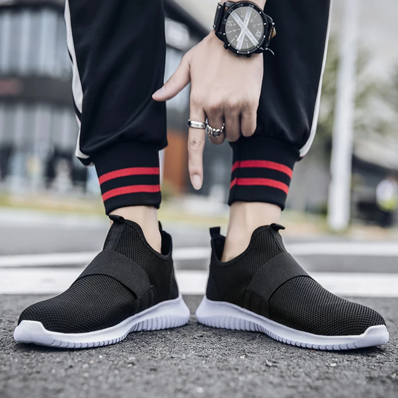 BVNOBET Brand Designer Krasovki Shoes Men Plus Size Casual Non-Leather Running For Slip On Sneakers Sepatu Pria | Обувь