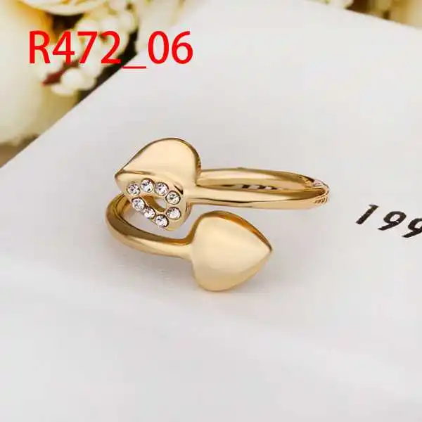 Wholesale Exquisite Rings rose gold Gold Color with zircon Heart Wedding Ring fashion Environmental Jewelry For Women R472 | Украшения и
