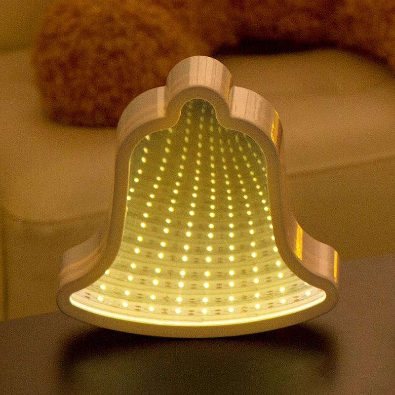 3D Сердце Звезда облако LED новинка ночник сердце туннель зеркало тщеславие лампы