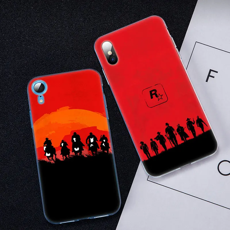 Горячие видео игры Red Dead Redemption Мягкий Силиконовый Модный чехол для Apple iPhone 11 Pro XS MAX