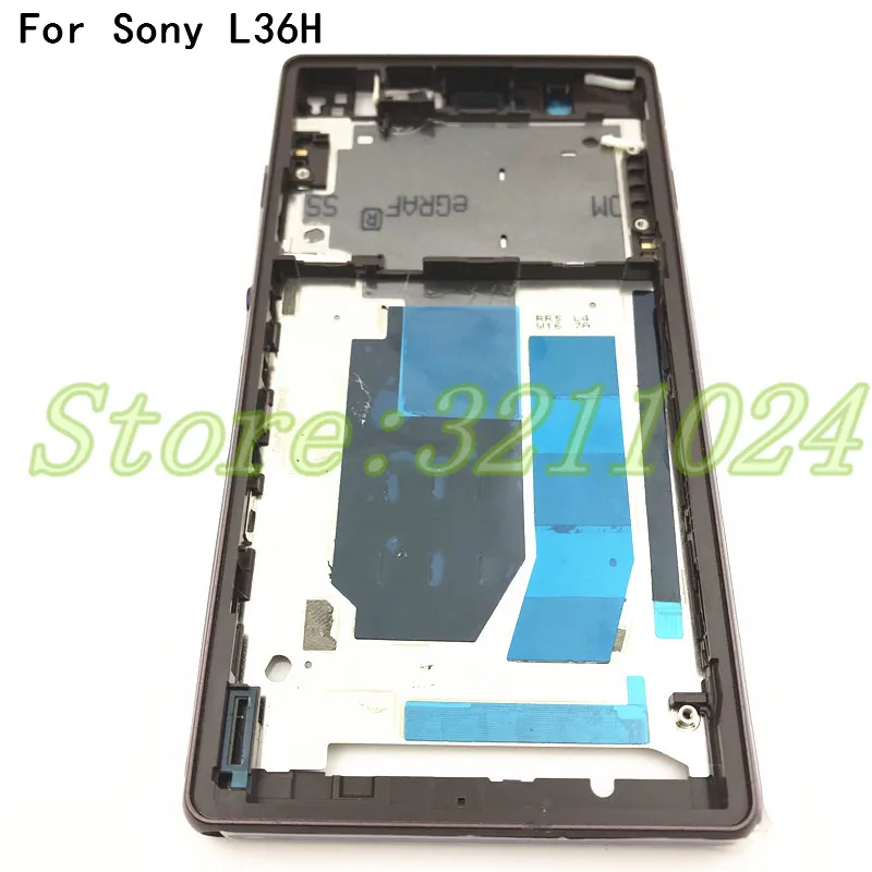 Новый оригинальный дисплей для Sony Xperia Z L36H LT36 C6603 передняя рамка панель средняя