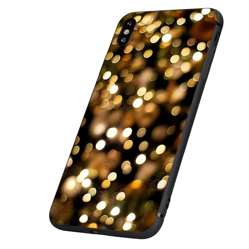Черный чехол ТПУ для iphone 5 5s se 6 6s 7 8 plus x 10 чехол силиконовый чехол для iphone XR XS 11 pro MAX пейзаж зимний светильник снег