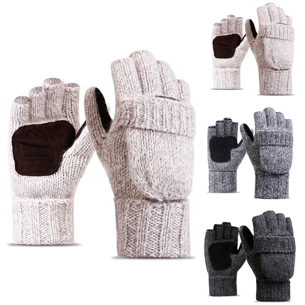 Варежки Унисекс трикотажные Прихватки для мангала теплый открытый мужчин женщин