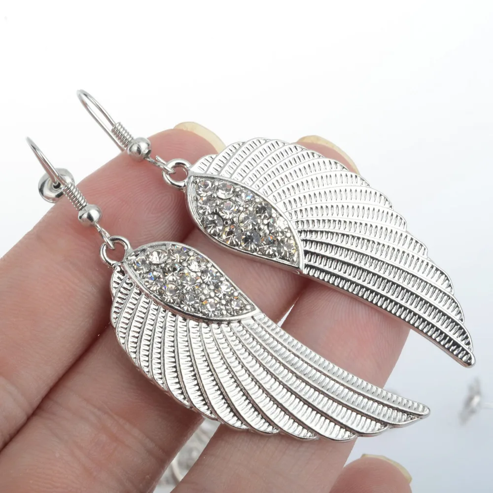 Женские Модные очаровательные белый кристалл цвета: золотистый серебристый уха