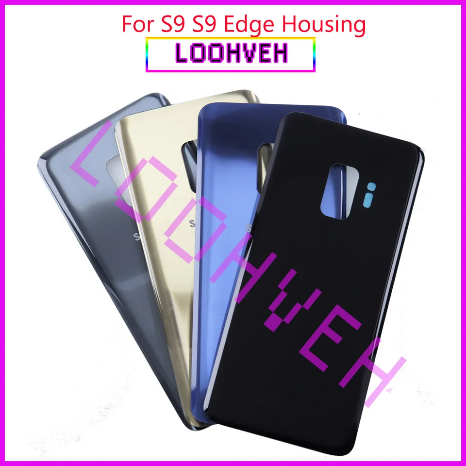 Новое стекло задняя крышка батареи Чехол для Samsung Galaxy S9 G960 G960F/S9 + Plus G965 G965F Задняя
