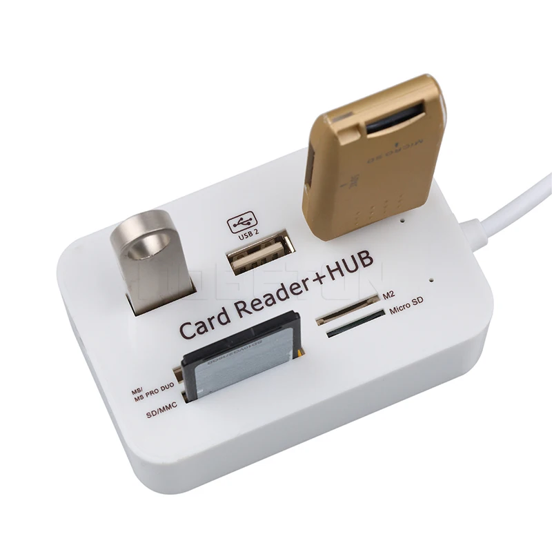 Kebidu usb-хаб 2 0 Combo 3 порта Кардридер высокоскоростной USB-разветвитель все в одном USB