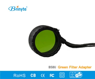Brinyte B58UR48 светодиодная фотовспышка с зеленым Светофильтром 48 мм 49 мм|diffuser