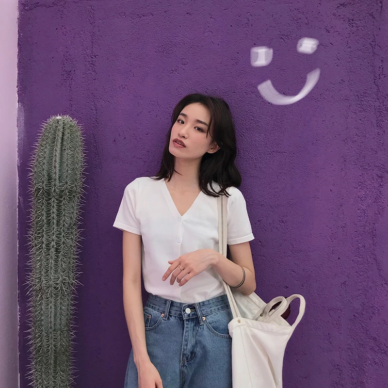 

Cheap wholesale 2018 new summer Hot selling women's fashion casual t shirt lady beautiful nice Tops Y17