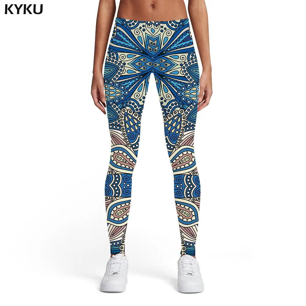 Ladies leggings03 KYKU Psychedelic леггинсы женские красочные сексуальные Ретро Леггинсы графика брюки готический спандекс женские s Леггинсы Брюки повседневные - Цвет: Ladies leggings03