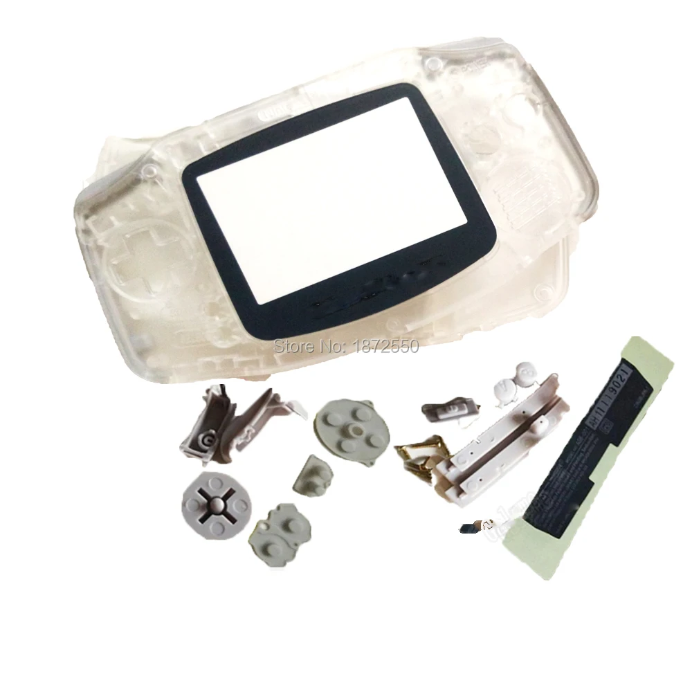 Горячая Распродажа Кристалл Цвет Замена Ремонт Корпус для NintendoGameboyAdvance GBO Cover