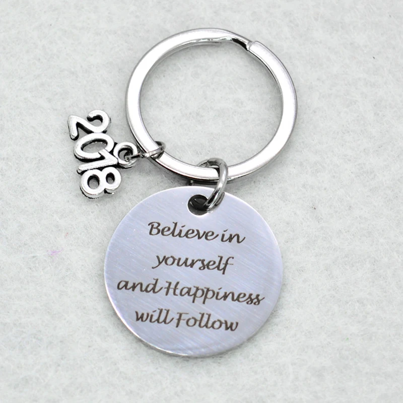 Вдохновляющий сувенир на выпускной подарок брелок для друзей одноклассников