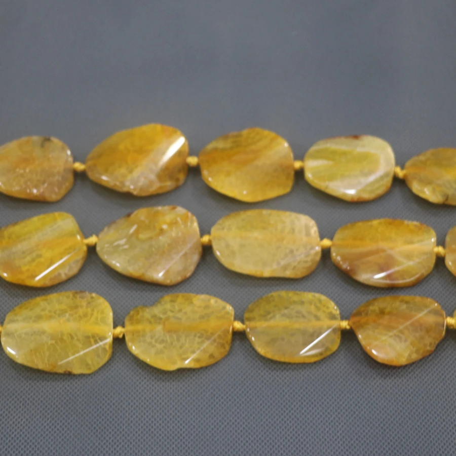 

25-45mm 9pcs Large Stone Slab Slice Beaded, Natural Druzy Faceted Stone Beads Gems Stone Connector Pendant, 15.5inch Strand