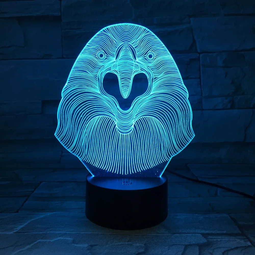 

Led Lovely Creative Night Lamp High Quality Acrylic 3D Owl Lights Nightlight Baby Bedroom Table Lamp GX721