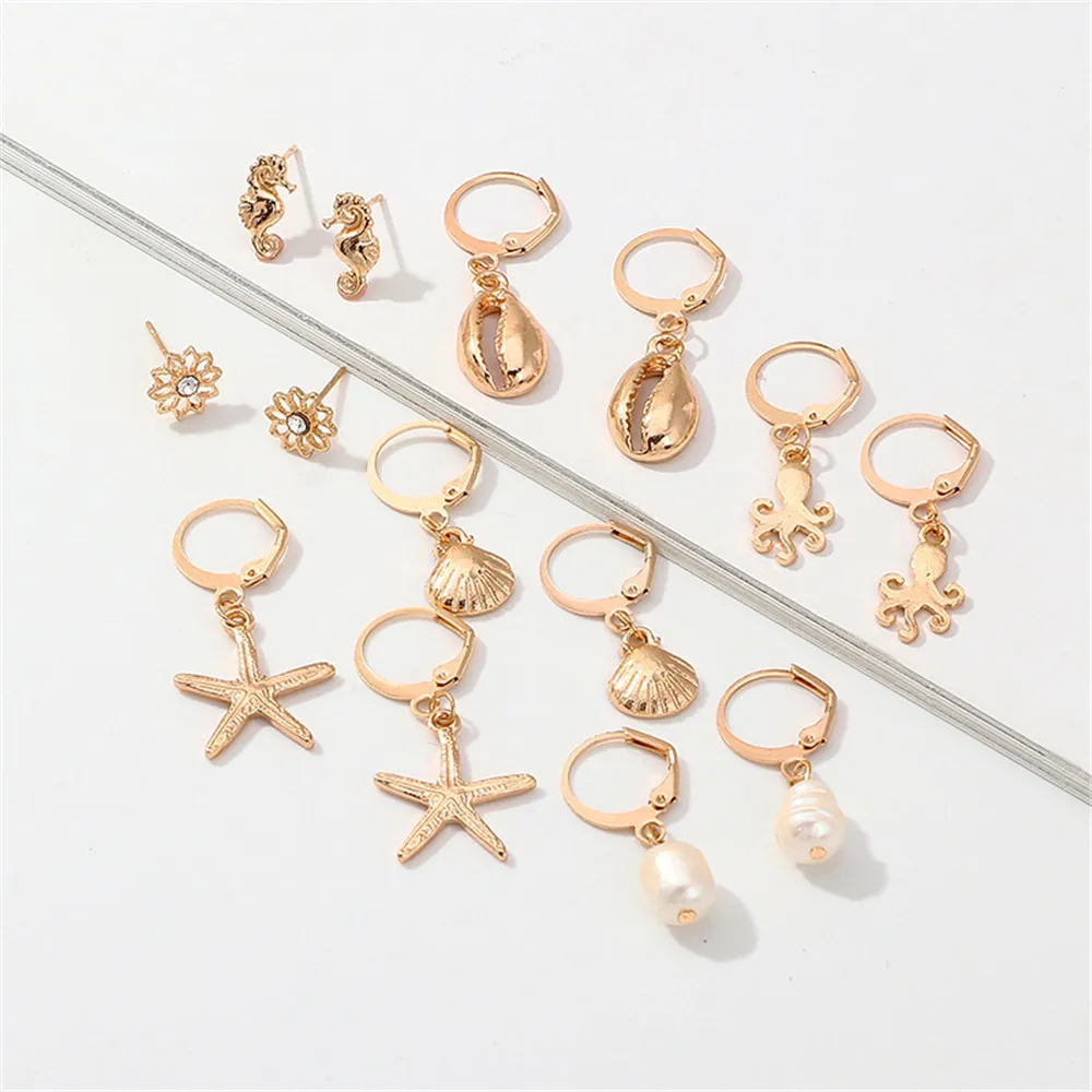 Женские винтажные серьги из Золотого Сплава MLING богемные подвески в виде цветка