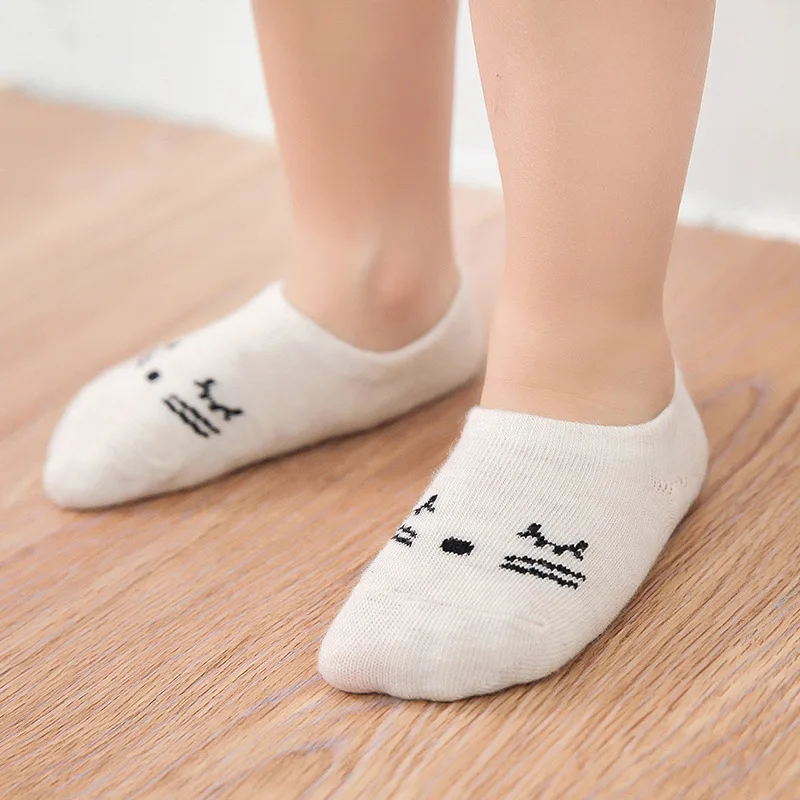 2017 Детские Короткие Носки с рисунком для девочек и мальчиков противоскользящие