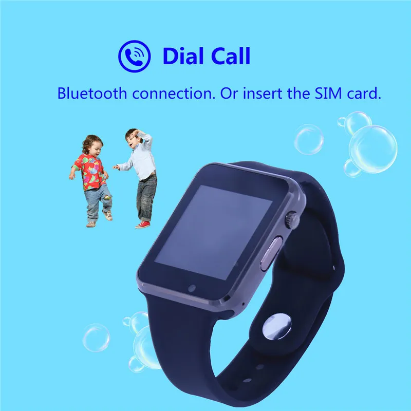 Pewant Bluetooth Smart часы PW18 с Камера Шагомер здоровья спортивные дети телефон смарт для