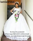 Роскошное бальное платье Bellanaija, свадебное платье 2019, свадебное платье с 3D цветочным рисунком, винтажное кружевное платье с длинным рукавом и бисером, свадебные платья Дубая