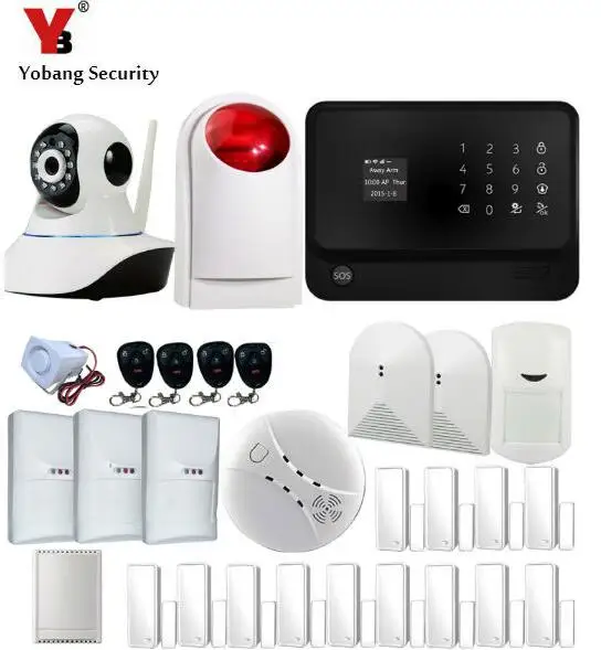 YoBang безопасность Wi-Fi GSM GPRS Беспроводная система охранной сигнализации для дома и