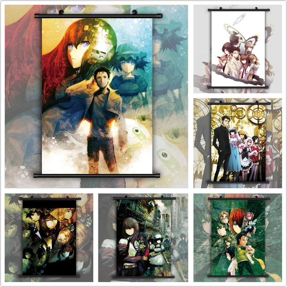 Steins Gate макисэ курису Кристина Сиина Mayuri Аниме Манга настенный плакат в рулоне в