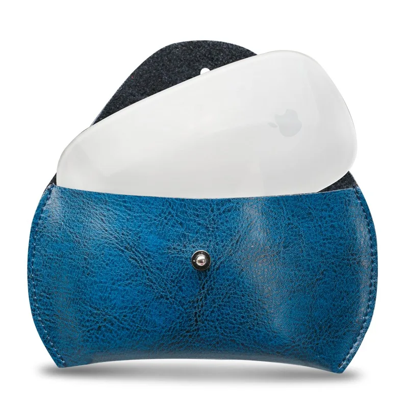 Jisoncase 2017 настоящий кожаное мыши сумка мешочек для Apple iMac натуральная мышь случай