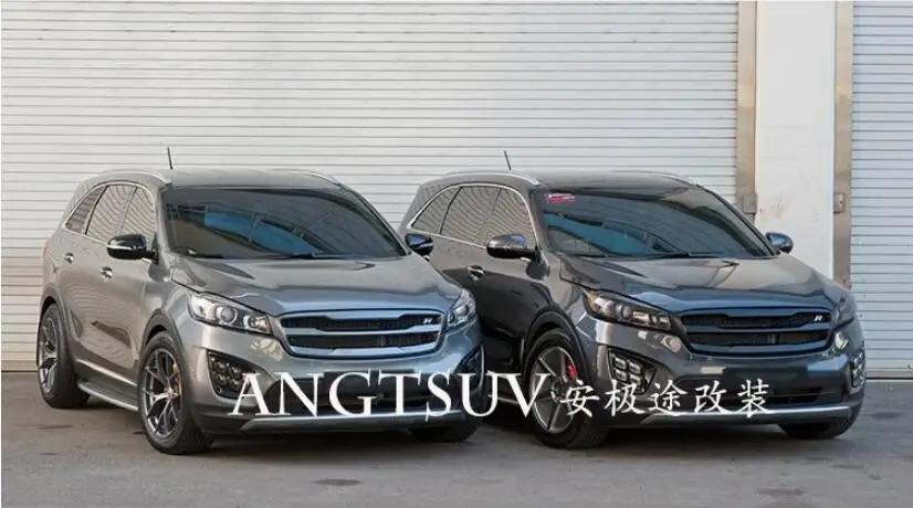 Высокое качество ABS краски автомобиля переднего бампера Гонки Грили решетка Вокруг Накладка для KIA Sorento R