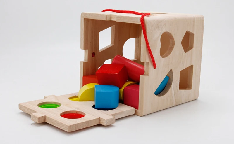 Форма сортировочный куб классическая деревянная игрушка развивающая простая в