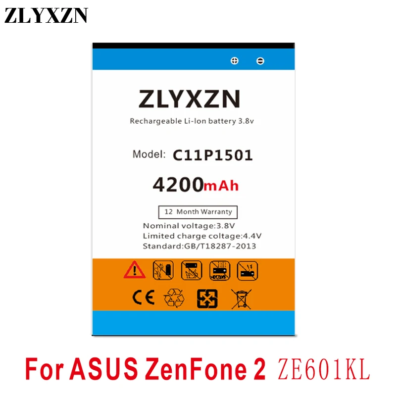 C11P1501 4200 мА/ч Батарея для ASUS ZenFone 2 ZenFone2 Лазерная селфи ZE601KL ZE550KL ZD551KL