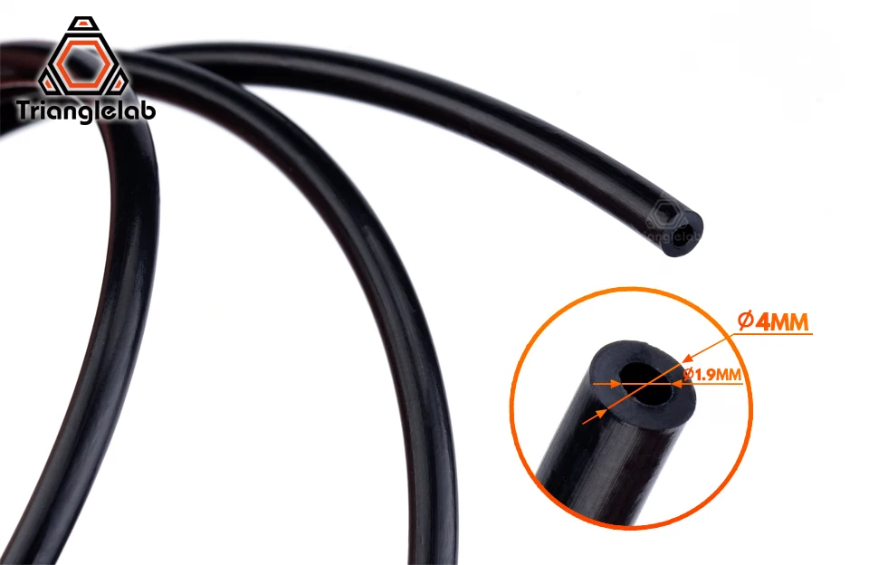 Trianglelab PTFE трубки тефлонто 3D принтер hotend Боуден экструдер 1,75 мм ID1.9mmOD4mm Capricornus трубки