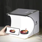 Складной портативный лайтбокс PULUZ, коробка для фотостудии, набор тентов с светодиодный